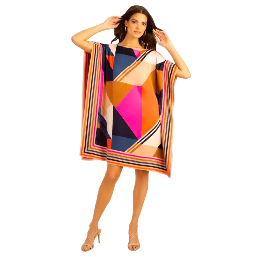 Trina Turk Women's Little Harbor Caftan Dress (multicolor, X-small/Small)